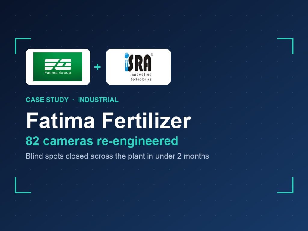 Fatima Fertilizer and Israintech: 82 CCTV cameras re-engineered